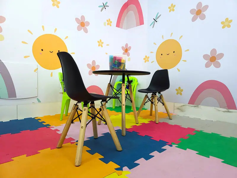 Soft mats and a little table