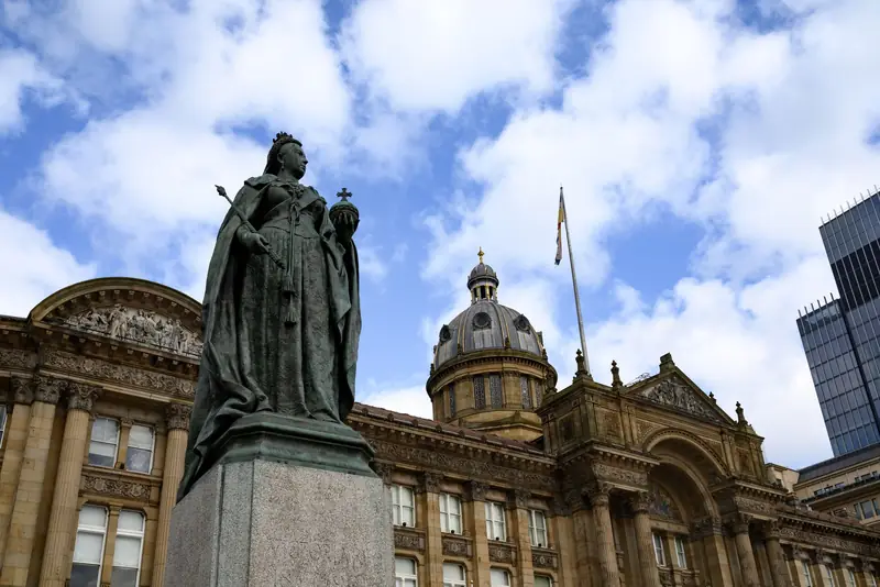 Queen Victoria's statue in front of the Council House in Birmingham