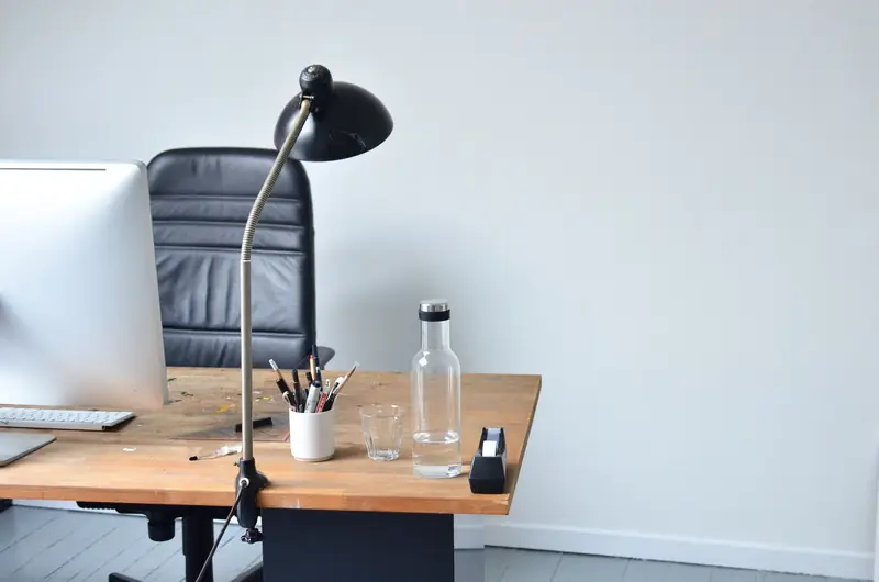 Simple desk and chair