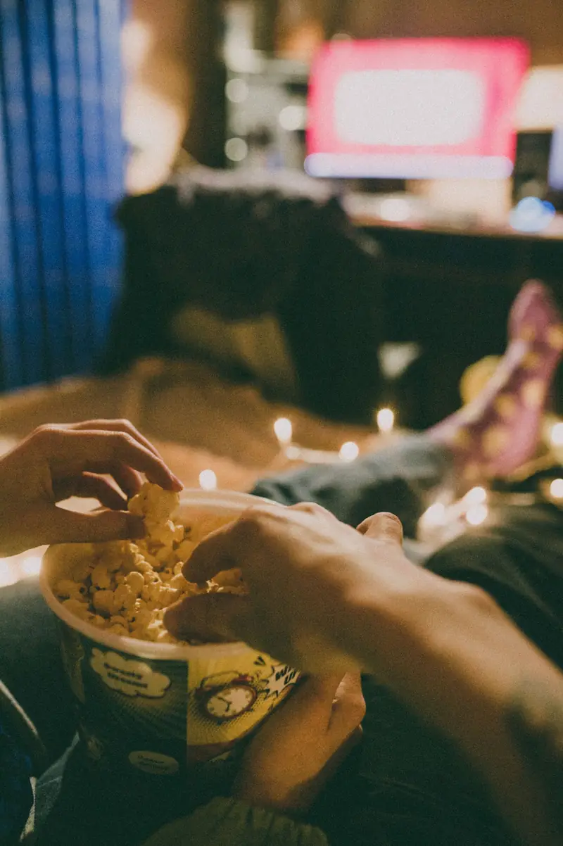 Film night on the sofa